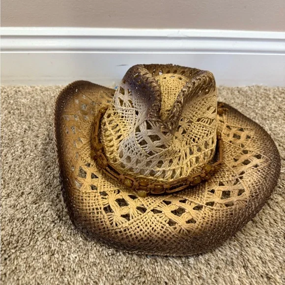 Stylish Woven Cowboy Hat - Picture 4 of 6